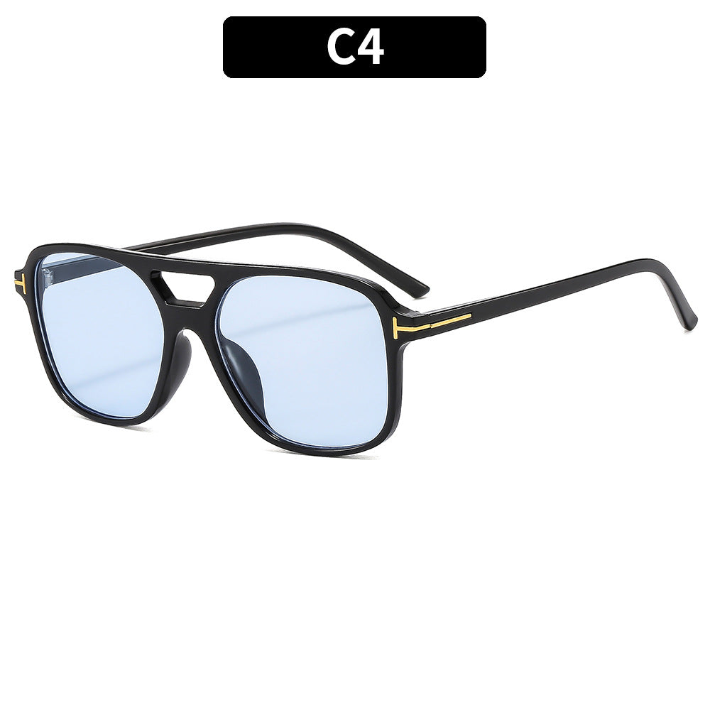 Retro Aviator Style PC Frame UV400 Sunglasses