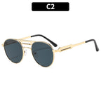 Classic Round Metal Frame UV400 Sunglasses
