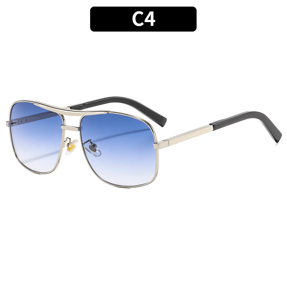Retro Pilot Style Metal Frame UV400 Sunglasses
