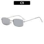 Fashion Metal Frame Square Sunglasses for Women Men Retro UV400 Protection Shades