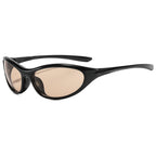 Unisex Wraparound Sports Sunglasses Lightweight PC Frame UV400 Protection Cycling Shades