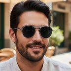 Classic Round Metal Frame UV400 Sunglasses