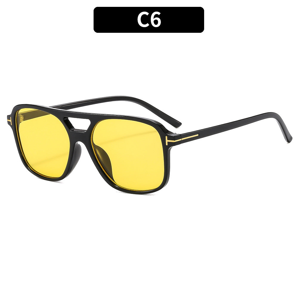 Retro Aviator Style PC Frame UV400 Sunglasses
