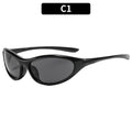 Unisex Wraparound Sports Sunglasses Lightweight PC Frame UV400 Protection Cycling Shades