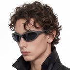 Unisex Wraparound Sports Sunglasses Lightweight PC Frame UV400 Protection Cycling Shades