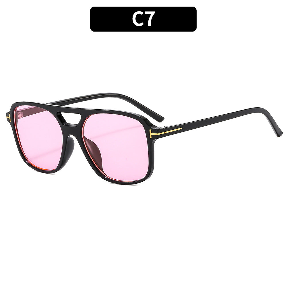 Retro Aviator Style PC Frame UV400 Sunglasses