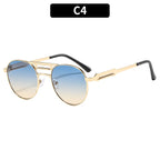 Classic Round Metal Frame UV400 Sunglasses