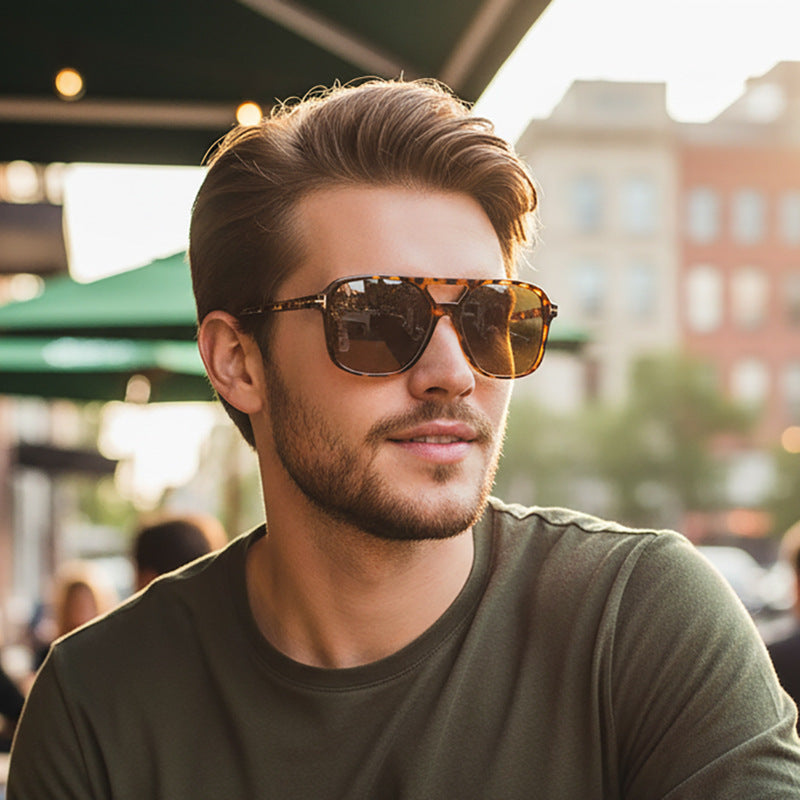 Retro Aviator Style PC Frame UV400 Sunglasses