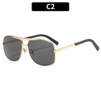 Retro Pilot Style Metal Frame UV400 Sunglasses