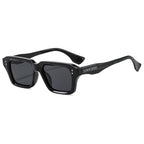 Unisex Thick Acetate Square Sunglasses Retro Chunky Frame UV400 Protection Trendy Shades