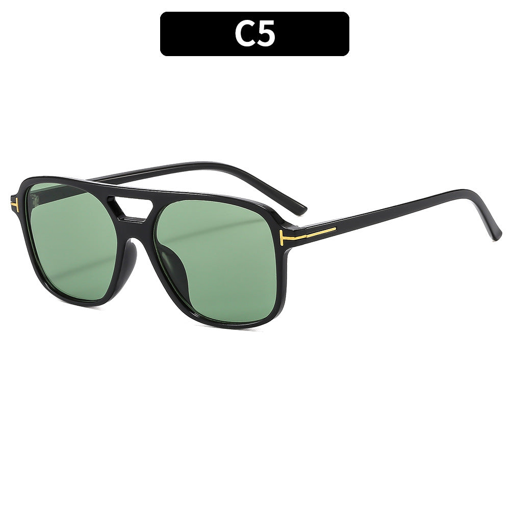 Retro Aviator Style PC Frame UV400 Sunglasses