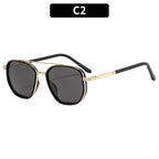 Retro Metal Double Bridge Polarized UV400 Sunglasses