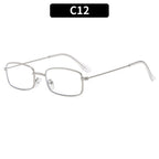 Fashion Metal Frame Square Sunglasses for Women Men Retro UV400 Protection Shades