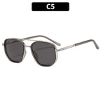 Retro Metal Double Bridge Polarized UV400 Sunglasses