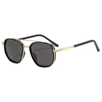 Retro Metal Double Bridge Polarized UV400 Sunglasses