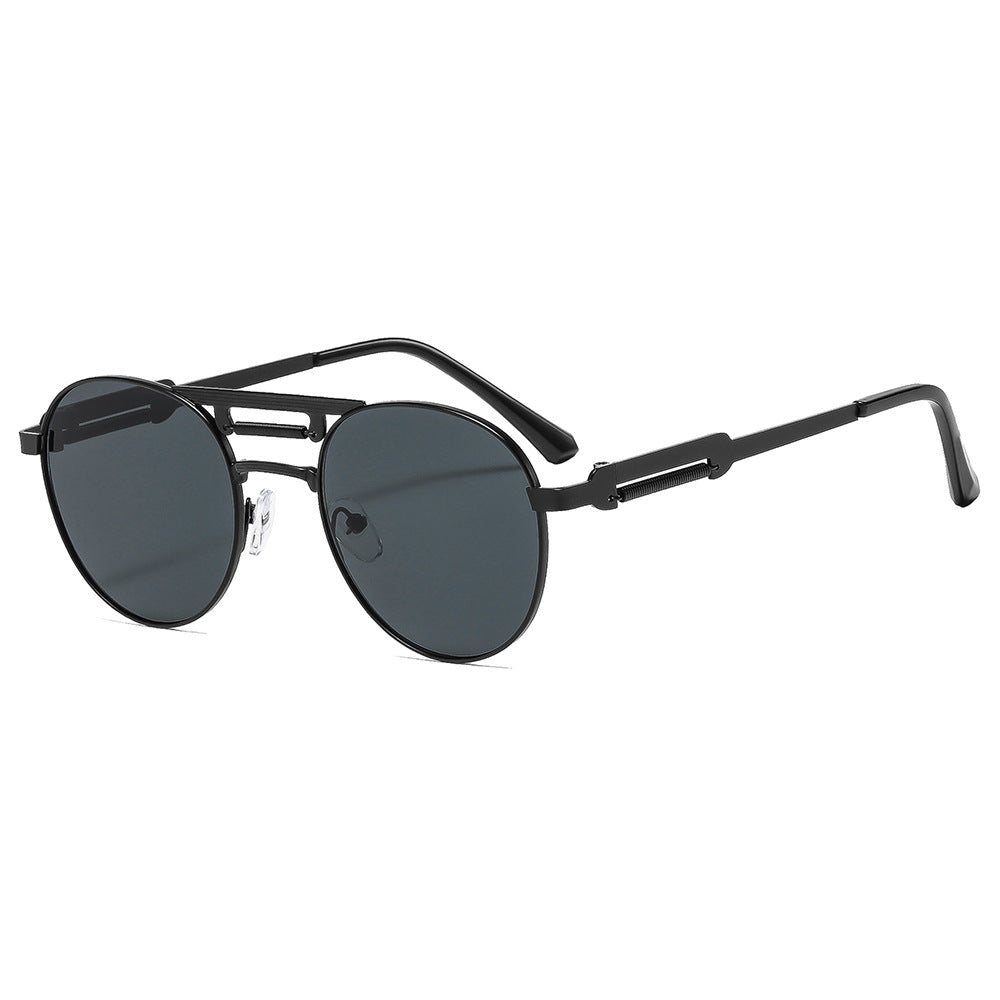 Classic Round Metal Frame UV400 Sunglasses
